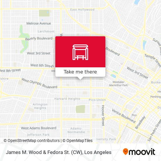 Mapa de James M. Wood & Fedora St. (CW)