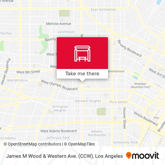 Mapa de James M Wood & Western Ave. (CCW)