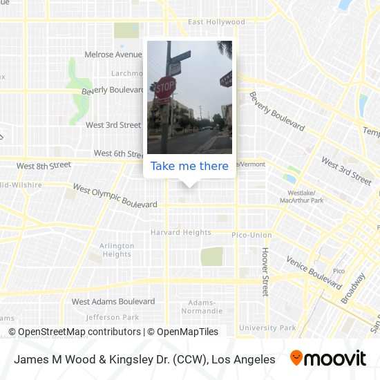 James M Wood & Kingsley Dr. (CCW) map