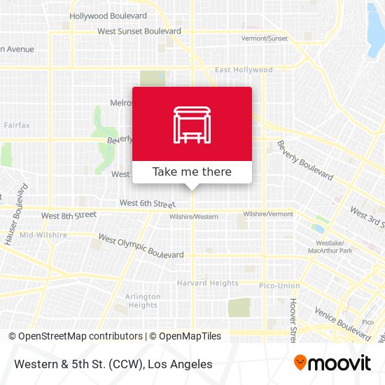 Western & 5th St. (CCW) map