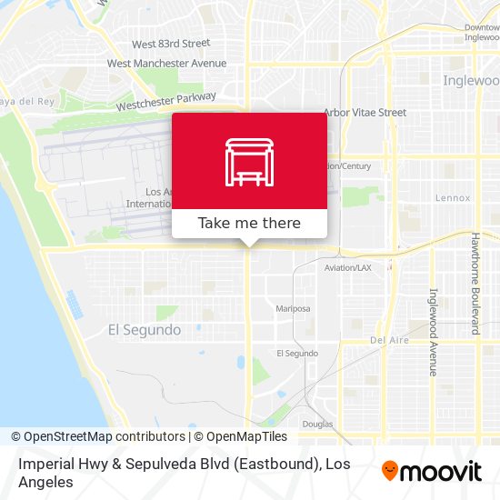 Mapa de Imperial Hwy & Sepulveda Blvd (Eastbound)