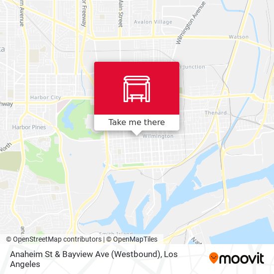 Anaheim St & Bayview Ave (Westbound) map