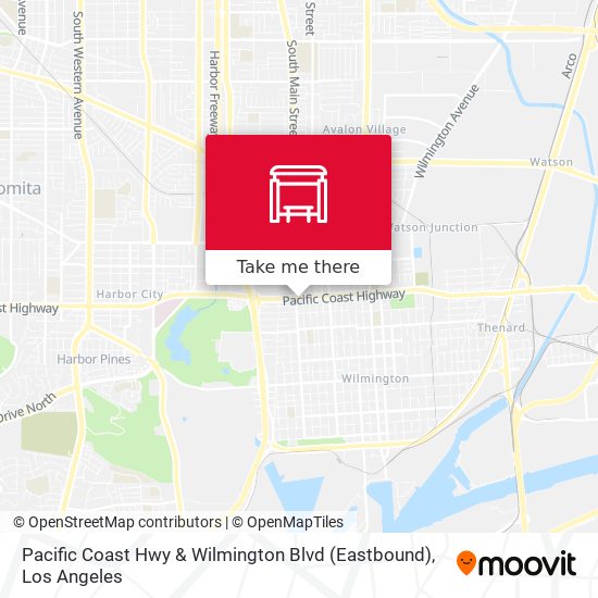 Mapa de Pacific Coast Hwy & Wilmington Blvd (Eastbound)