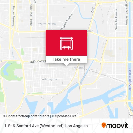 L St & Sanford Ave (Westbound) map