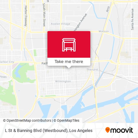 Mapa de L St & Banning Blvd (Westbound)
