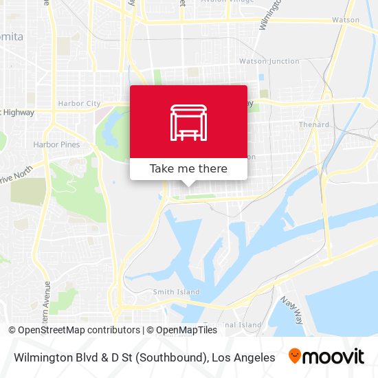 Wilmington Blvd & D St (Southbound) map