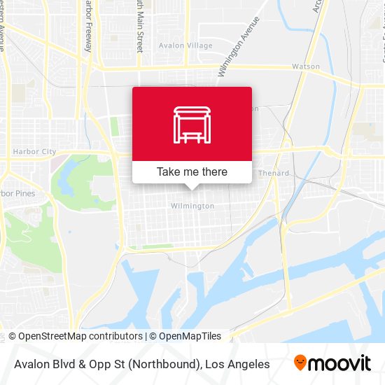 Avalon Blvd & Opp St (Northbound) map