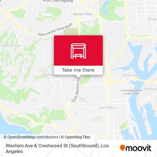 Western Ave & Crestwood St (Southbound) map