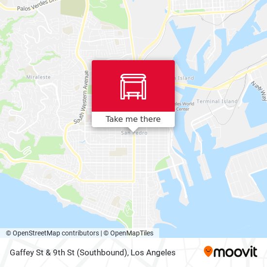 Gaffey St & 9th St (Southbound) map