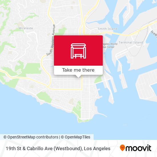 19th St & Cabrillo Ave (Westbound) map