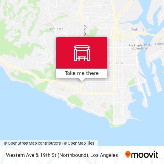 Western Ave & 19th St (Northbound) map