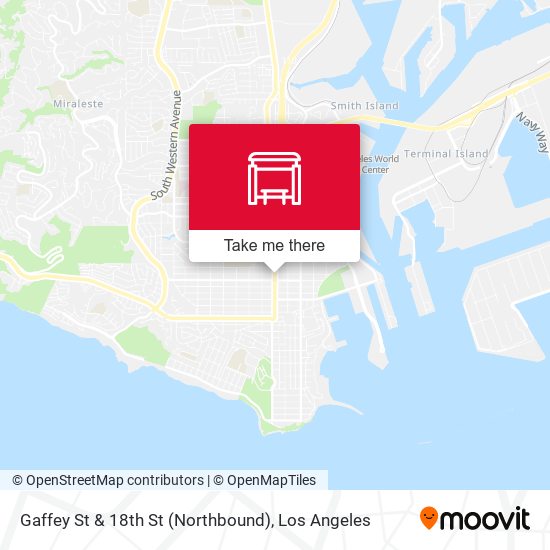 Gaffey St & 18th St (Northbound) map