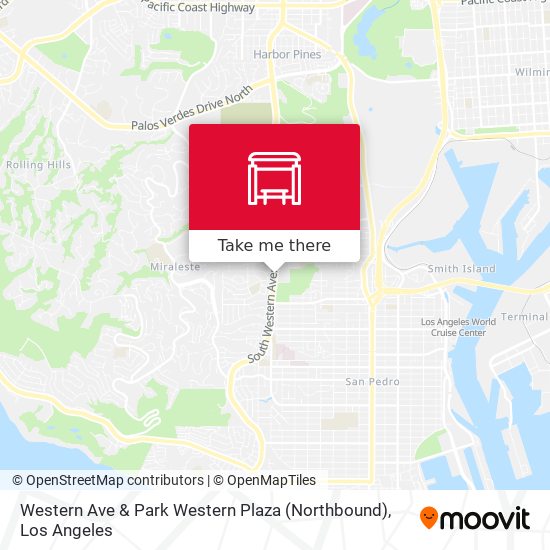 Western Ave & Park Western Plaza (Northbound) map