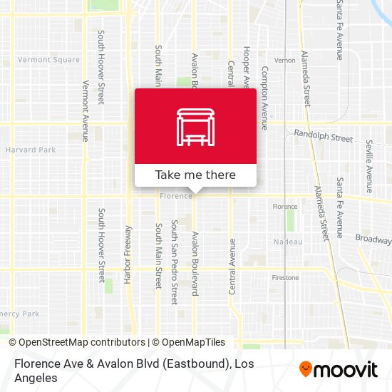 Florence Ave & Avalon Blvd (Eastbound) map