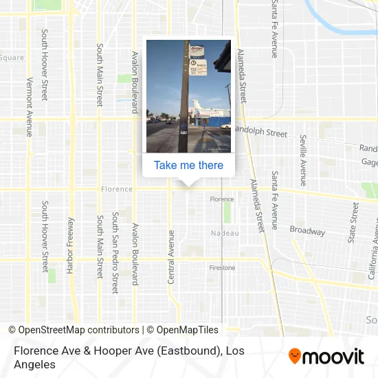 Florence Ave & Hooper Ave (Eastbound) map