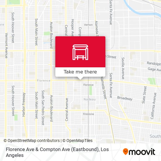 Mapa de Florence Ave & Compton Ave (Eastbound)