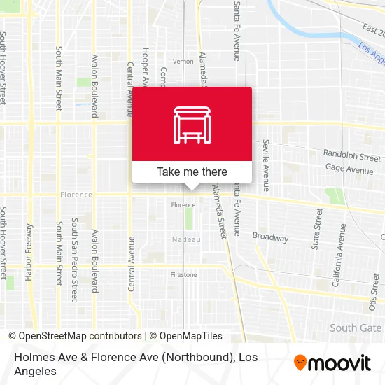 Holmes Ave & Florence Ave (Northbound) map