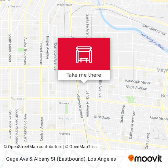 Mapa de Gage Ave & Albany St (Eastbound)