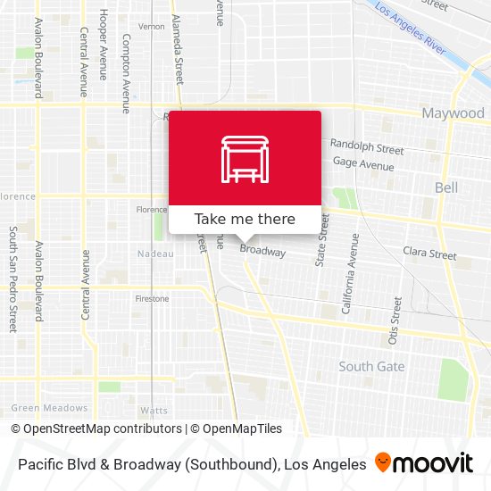 Pacific Blvd & Broadway (Southbound) map