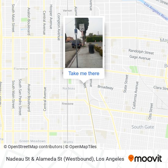 Mapa de Nadeau St & Alameda St (Westbound)