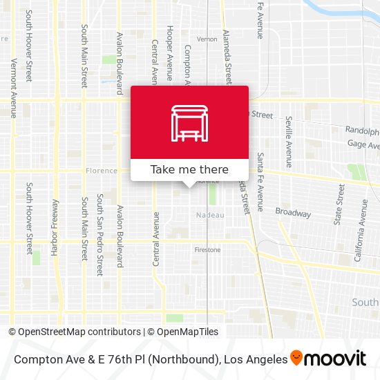 Compton Ave & E 76th Pl (Northbound) map