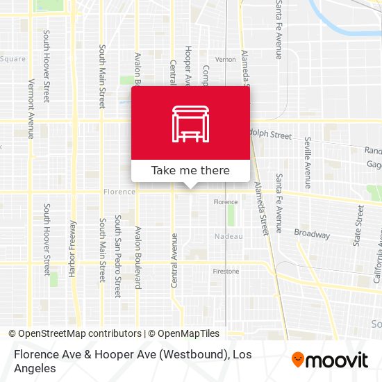 Florence Ave & Hooper Ave (Westbound) map