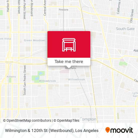 Wilmington & 120th St (Westbound) map