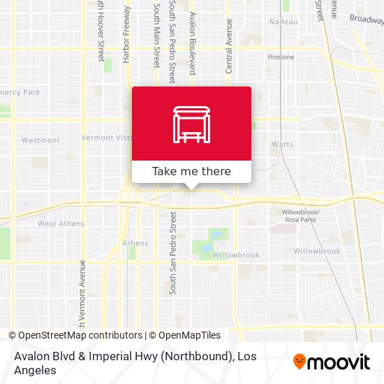 Avalon Blvd & Imperial Hwy (Northbound) map