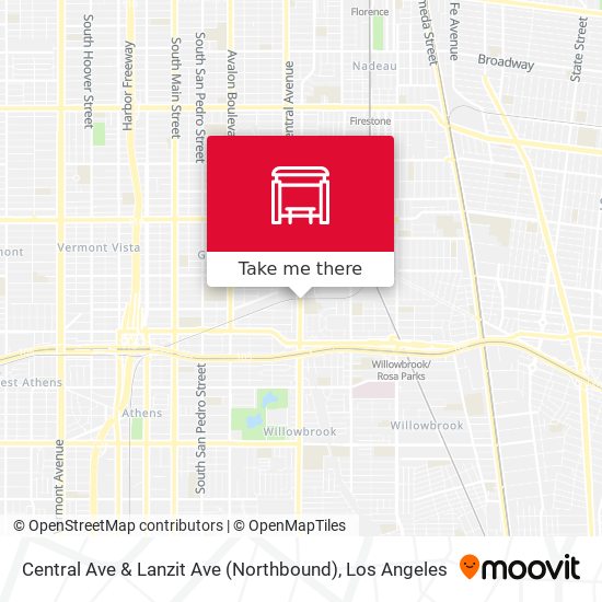 Central Ave & Lanzit Ave (Northbound) map