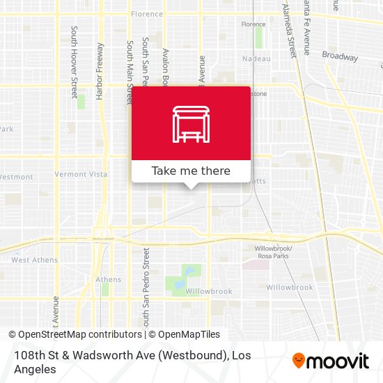 108th St & Wadsworth Ave (Westbound) map