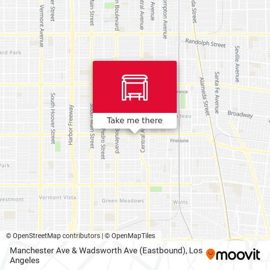 Mapa de Manchester Ave & Wadsworth Ave (Eastbound)