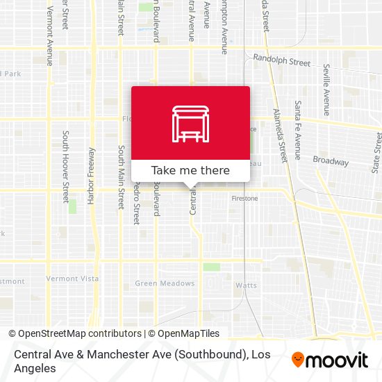 Central Ave & Manchester Ave (Southbound) map