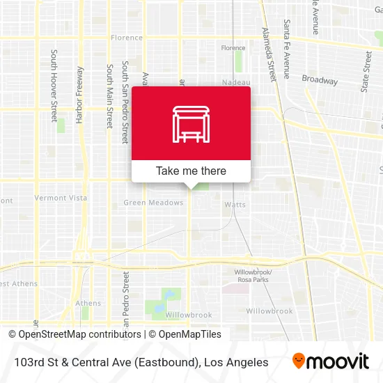 103rd St & Central Ave (Eastbound) map