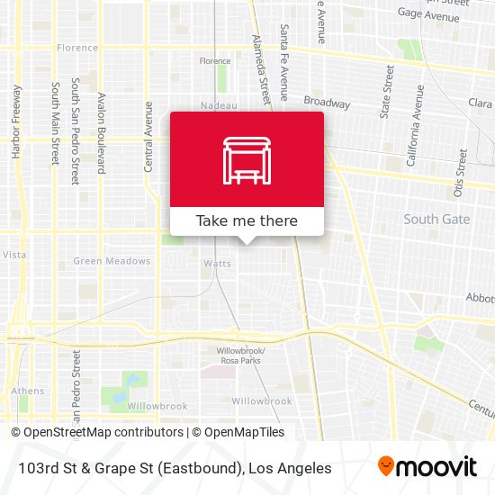 103rd St & Grape St (Eastbound) map
