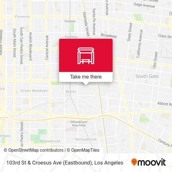 103rd St & Croesus Ave (Eastbound) map