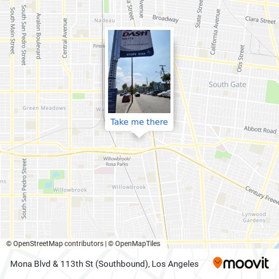 Mapa de Mona Blvd & 113th St (Southbound)