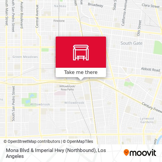 Mapa de Mona Blvd & Imperial Hwy (Northbound)
