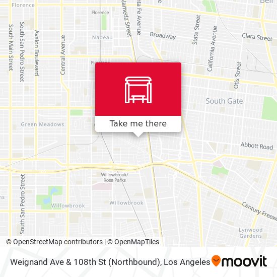 Weignand Ave & 108th St (Northbound) map
