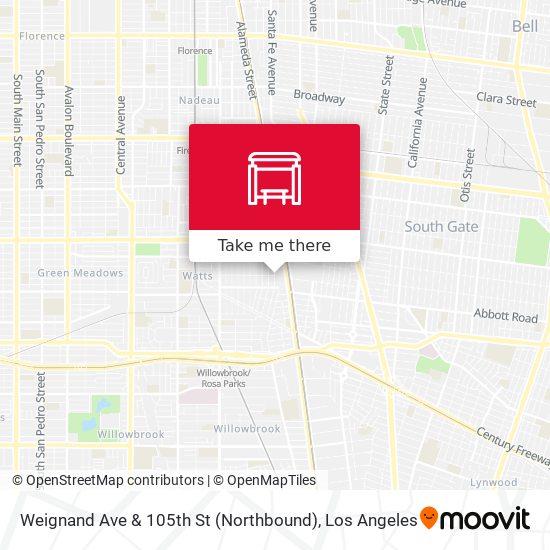 Mapa de Weignand Ave & 105th St (Northbound)