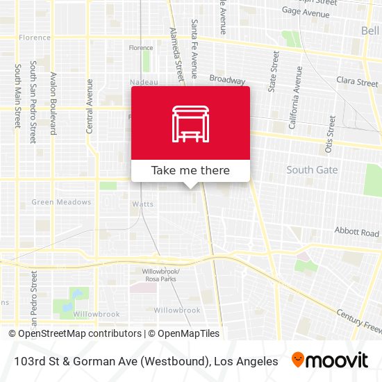 103rd St & Gorman Ave (Westbound) map