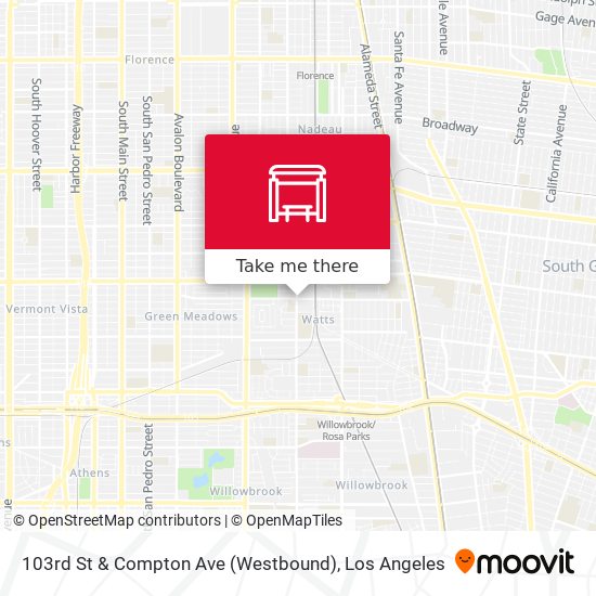 103rd St & Compton Ave (Westbound) map