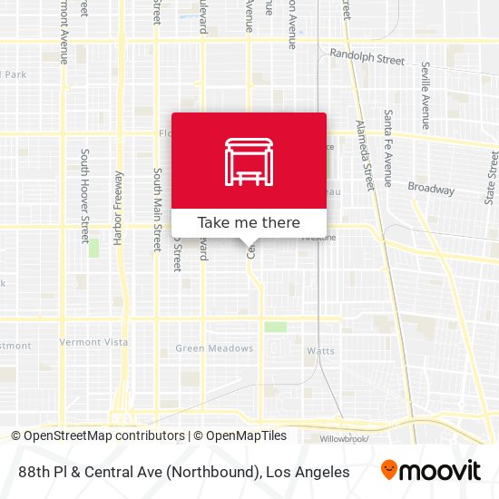 88th Pl & Central Ave (Northbound) map