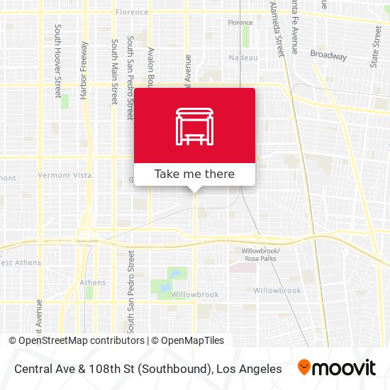 Central Ave & 108th St (Southbound) map