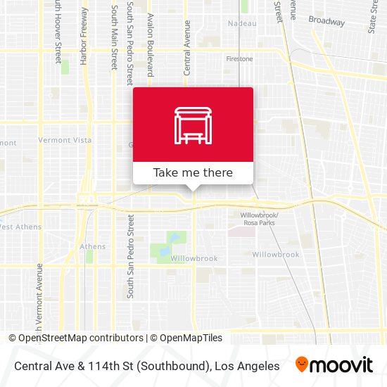 Central Ave & 114th St (Southbound) map