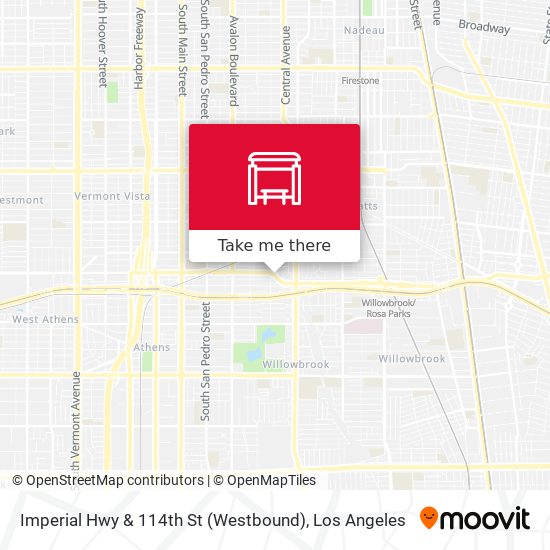 Imperial Hwy & 114th St (Westbound) map