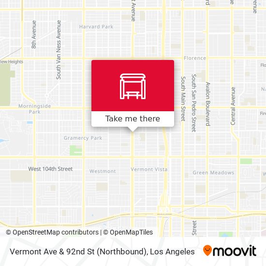 Vermont Ave & 92nd St (Northbound) map