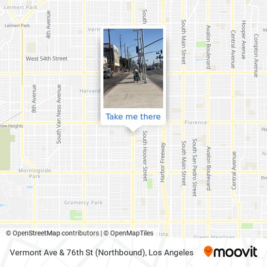 Vermont Ave & 76th St (Northbound) map