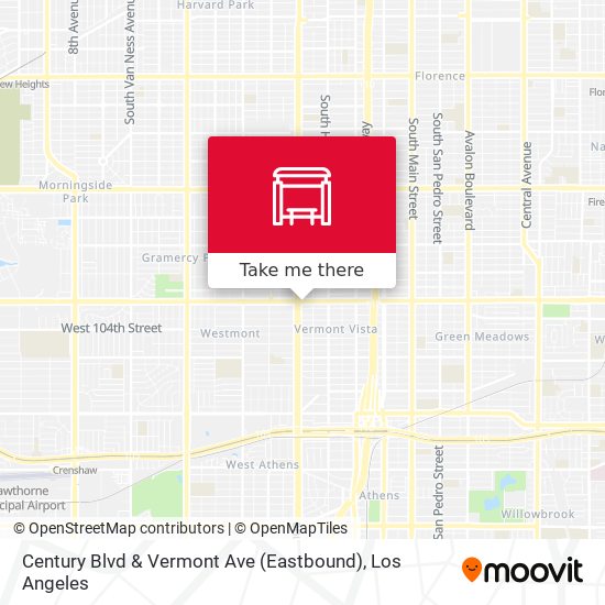 Mapa de Century Blvd & Vermont Ave (Eastbound)