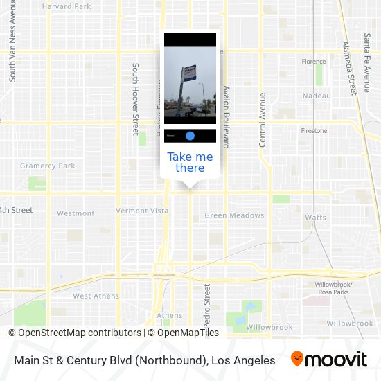 Mapa de Main St & Century Blvd (Northbound)