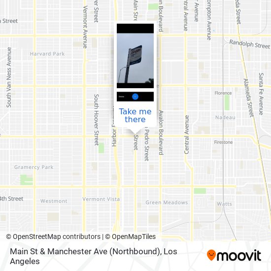 Main St & Manchester Ave (Northbound) map